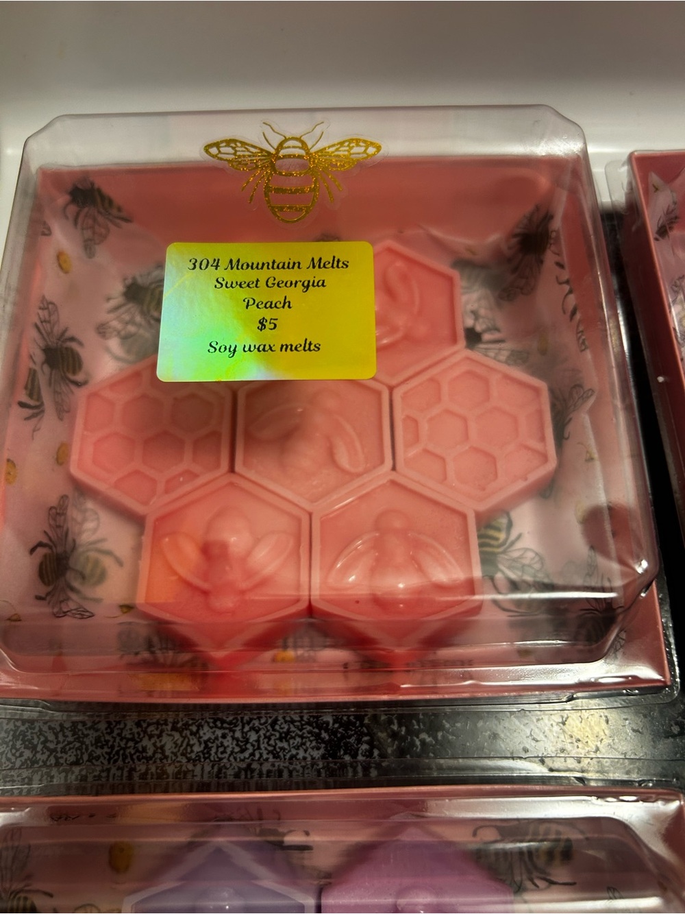 Sweet Georgia Peach Soy Wax Melts - Pink
